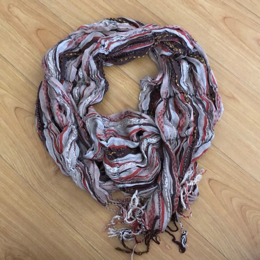 Red and Brown Scarf